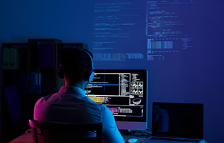 TechnoCore cybersecurity specialist at work